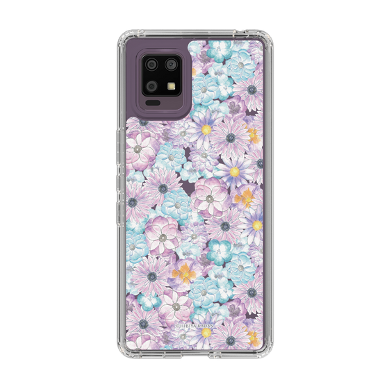スリムプロテクションケース［ 日比谷花壇 - HarmonyinBloom - パープル ］