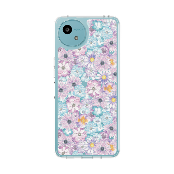 スリムプロテクションケース［ 日比谷花壇 - HarmonyinBloom - パープル ］