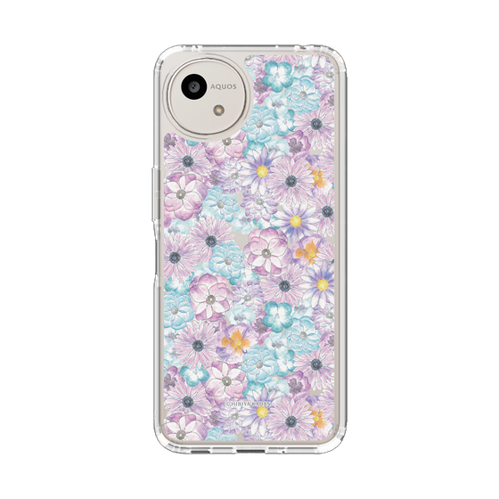 スリムプロテクションケース［ 日比谷花壇 - HarmonyinBloom - パープル ］