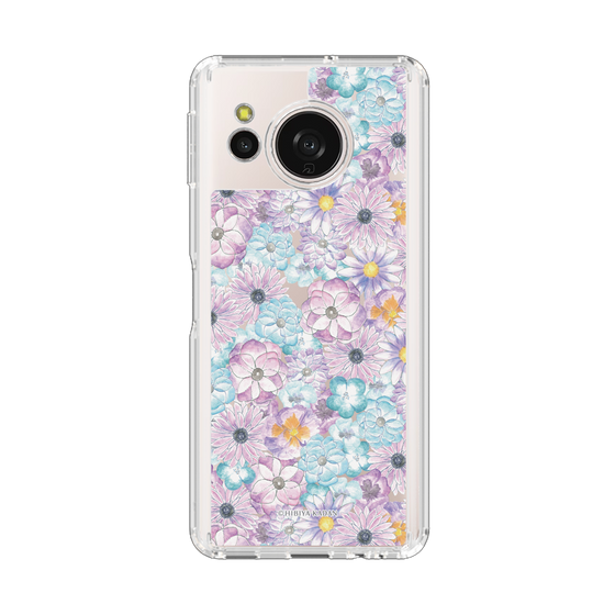 スリムプロテクションケース［ 日比谷花壇 - HarmonyinBloom - パープル ］