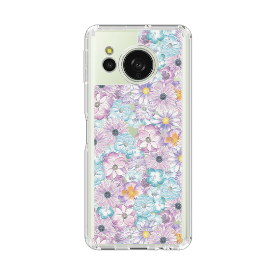 スリムプロテクションケース［ 日比谷花壇 - HarmonyinBloom - パープル ］