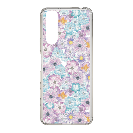 スリムプロテクションケース［ 日比谷花壇 - HarmonyinBloom - パープル ］