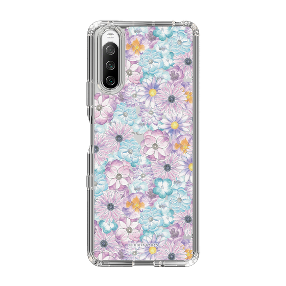 スリムプロテクションケース［ 日比谷花壇 - HarmonyinBloom - パープル ］
