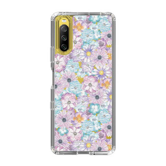 スリムプロテクションケース［ 日比谷花壇 - HarmonyinBloom - パープル ］