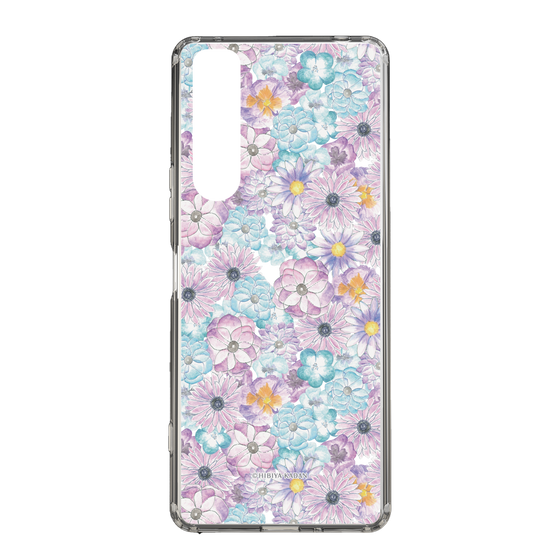 スリムプロテクションケース［ 日比谷花壇 - HarmonyinBloom - パープル ］