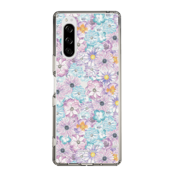 スリムプロテクションケース［ 日比谷花壇 - HarmonyinBloom - パープル ］
