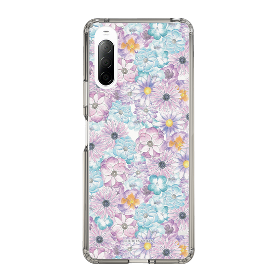 スリムプロテクションケース［ 日比谷花壇 - HarmonyinBloom - パープル ］