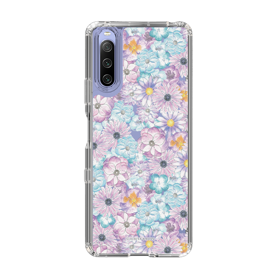 スリムプロテクションケース［ 日比谷花壇 - HarmonyinBloom - パープル ］