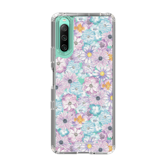 スリムプロテクションケース［ 日比谷花壇 - HarmonyinBloom - パープル ］