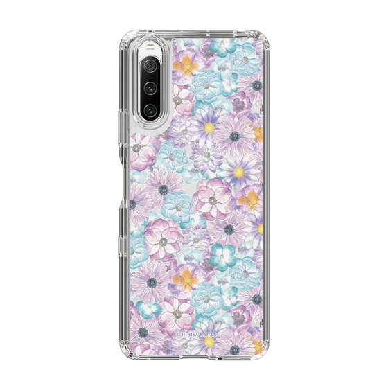 スリムプロテクションケース［ 日比谷花壇 - HarmonyinBloom - パープル ］