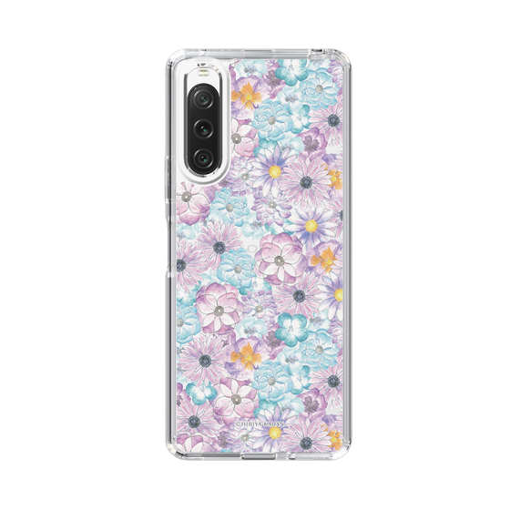 スリムプロテクションケース［ 日比谷花壇 - HarmonyinBloom - パープル ］