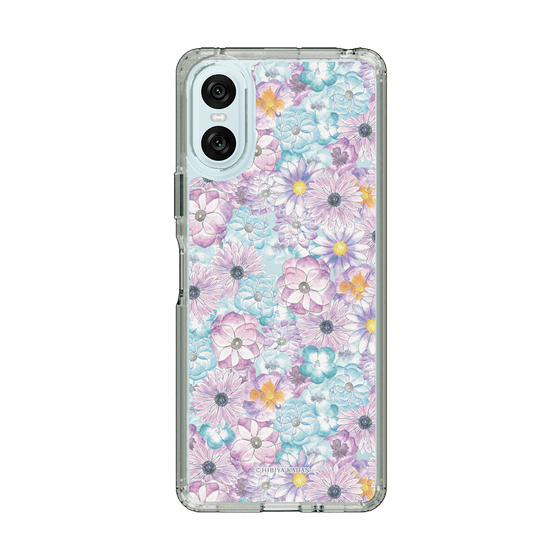 スリムプロテクションケース［ 日比谷花壇 - HarmonyinBloom - パープル ］