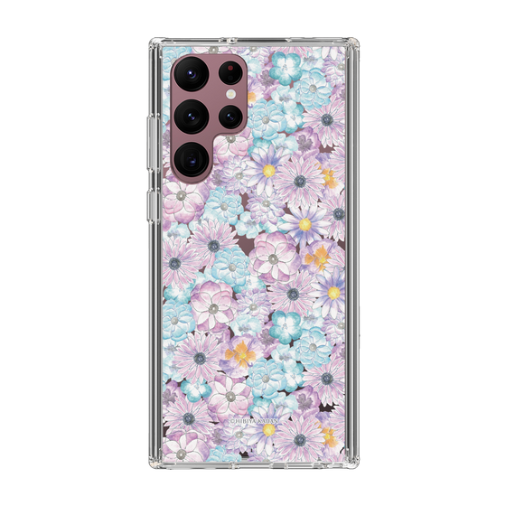 スリムプロテクションケース［ 日比谷花壇 - HarmonyinBloom - パープル ］