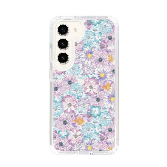 スリムプロテクションケース［ 日比谷花壇 - HarmonyinBloom - パープル ］