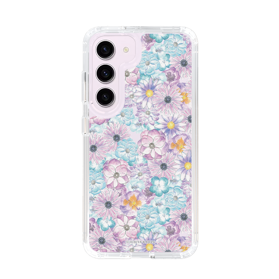 スリムプロテクションケース［ 日比谷花壇 - HarmonyinBloom - パープル ］