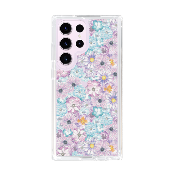 スリムプロテクションケース［ 日比谷花壇 - HarmonyinBloom - パープル ］