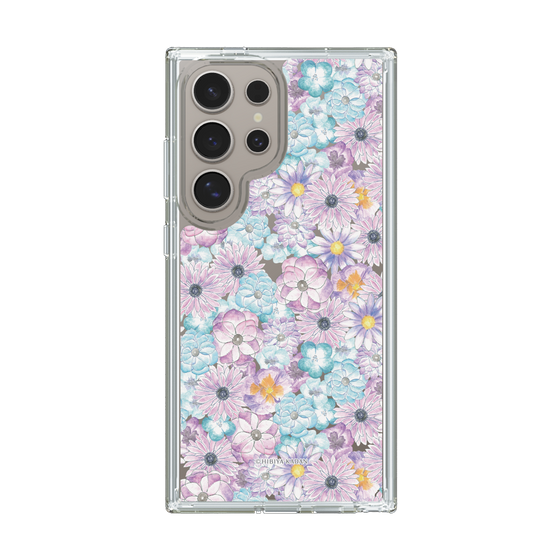 スリムプロテクションケース［ 日比谷花壇 - HarmonyinBloom - パープル ］