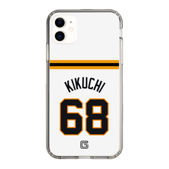 スリムプロテクションケース［ 読売ジャイアンツ - #68 KIKUCHI - ホーム ］