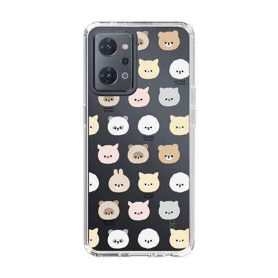 スリムプロテクションケース［ mofmofriends - フェイス ］