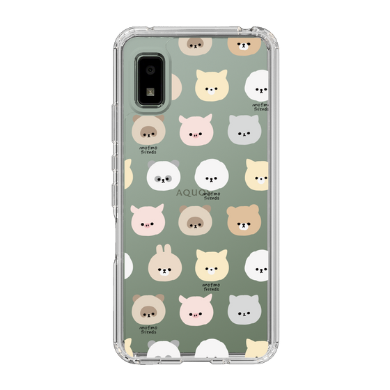 スリムプロテクションケース［ mofmofriends - フェイス ］