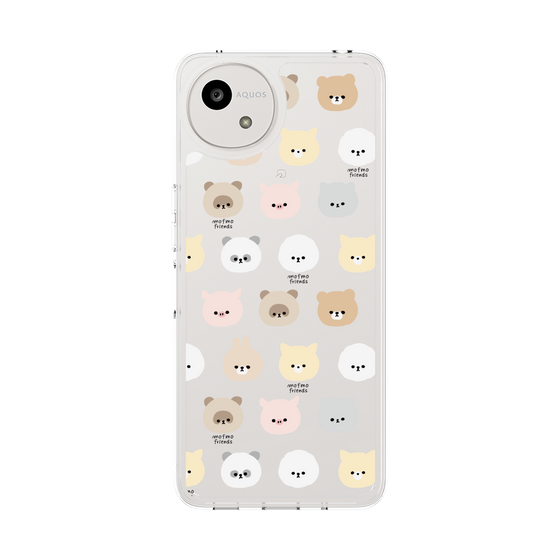 スリムプロテクションケース［ mofmofriends - フェイス ］