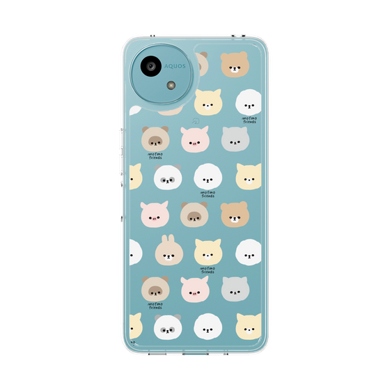 スリムプロテクションケース［ mofmofriends - フェイス ］