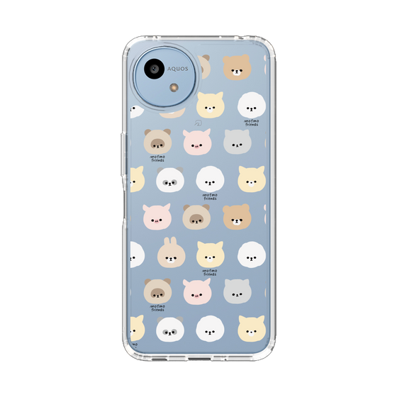 スリムプロテクションケース［ mofmofriends - フェイス ］