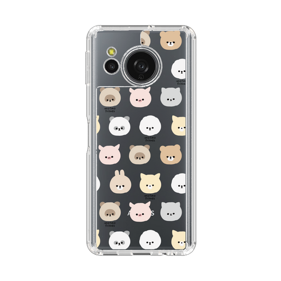 スリムプロテクションケース［ mofmofriends - フェイス ］