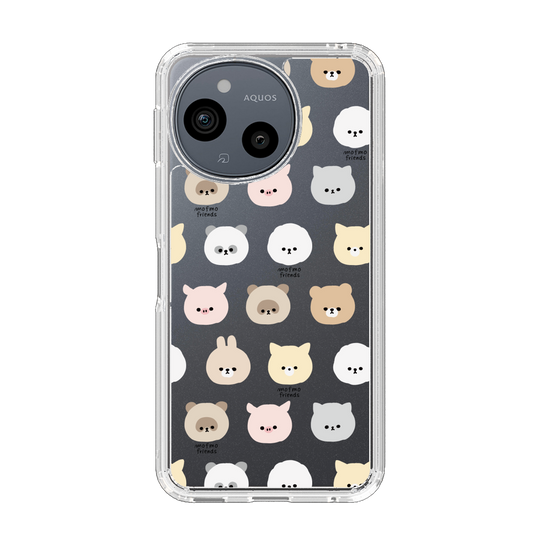 スリムプロテクションケース［ mofmofriends - フェイス ］