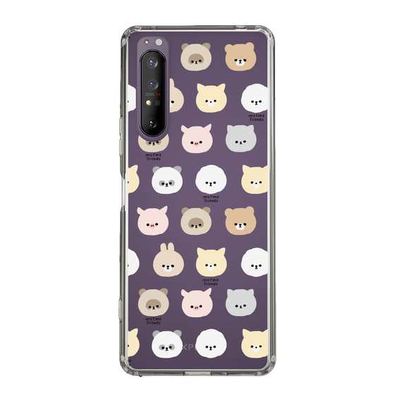 スリムプロテクションケース［ mofmofriends - フェイス ］