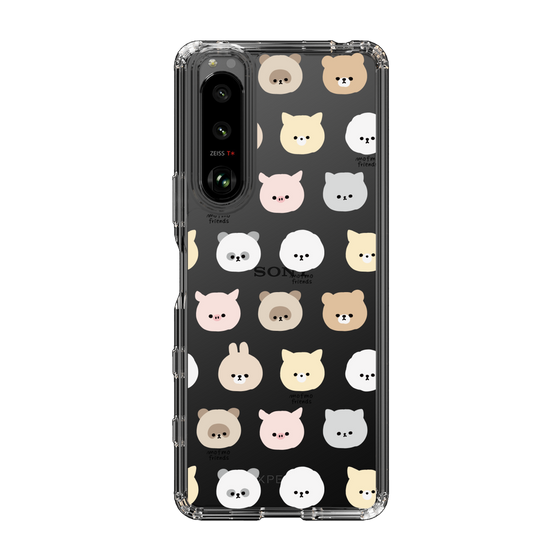 スリムプロテクションケース［ mofmofriends - フェイス ］