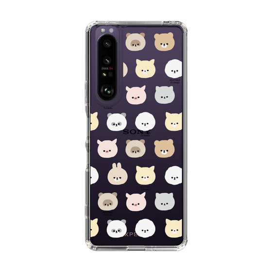 スリムプロテクションケース［ mofmofriends - フェイス ］