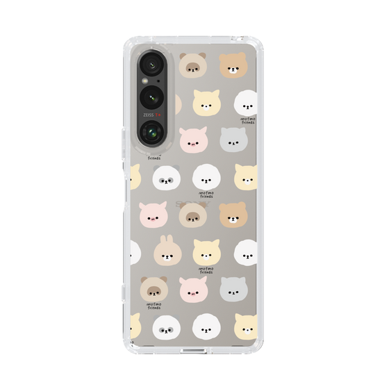 スリムプロテクションケース［ mofmofriends - フェイス ］