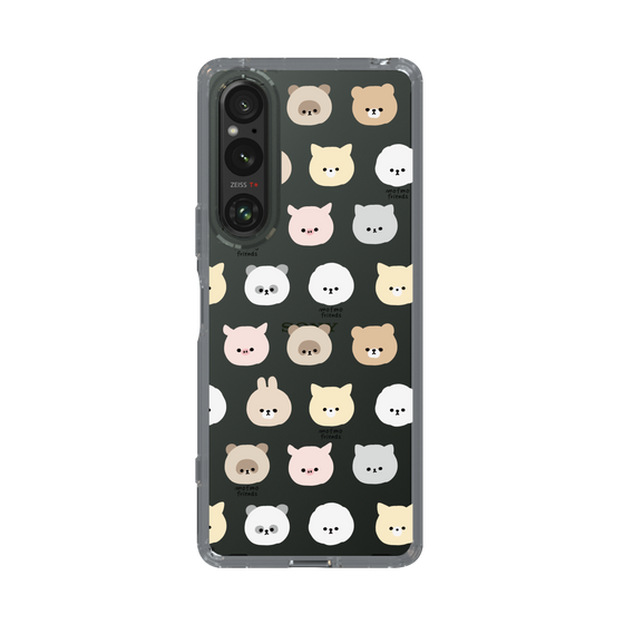 スリムプロテクションケース［ mofmofriends - フェイス ］