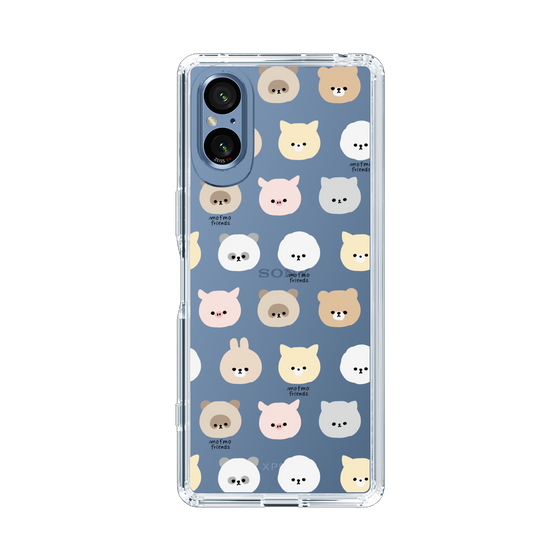 スリムプロテクションケース［ mofmofriends - フェイス ］