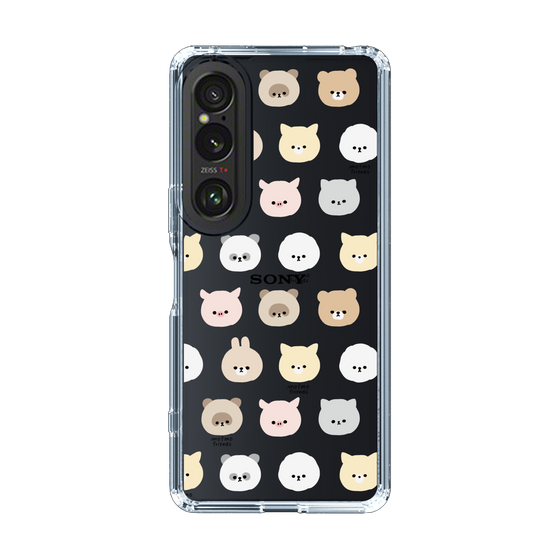 スリムプロテクションケース［ mofmofriends - フェイス ］