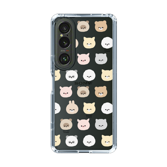 スリムプロテクションケース［ mofmofriends - フェイス ］