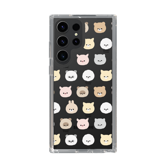 スリムプロテクションケース［ mofmofriends - フェイス ］