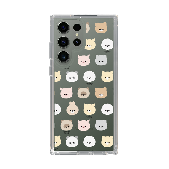 スリムプロテクションケース［ mofmofriends - フェイス ］
