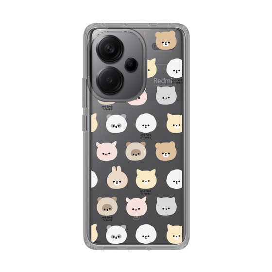 スリムプロテクションケース［ mofmofriends - フェイス ］