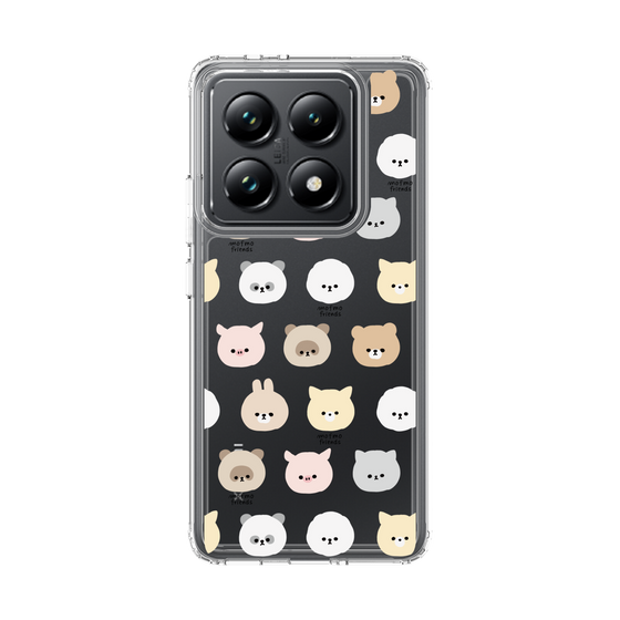 スリムプロテクションケース［ mofmofriends - フェイス ］