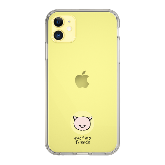 スリムプロテクションケース［ mofmofriends - アイコン - マイクロブタ ］