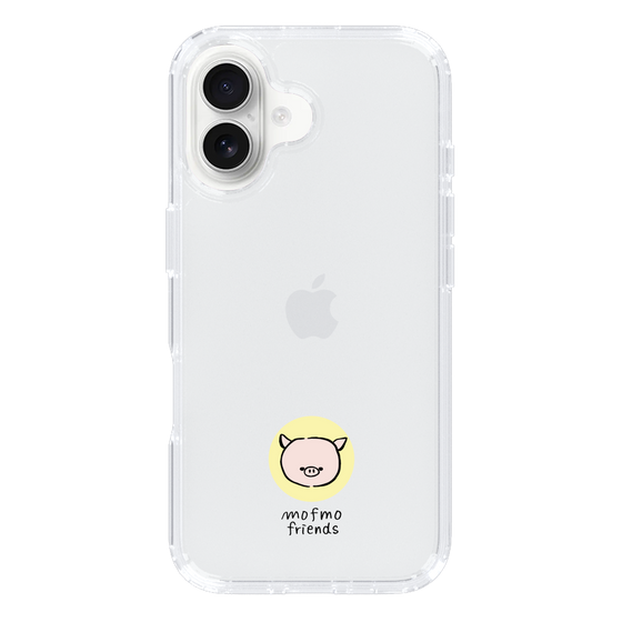 スリムプロテクションケース［ mofmofriends - アイコン - マイクロブタ ］