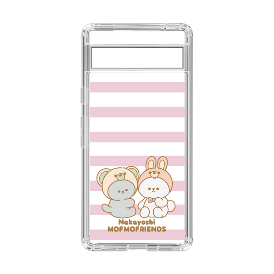 スリムプロテクションケース［ mofmofriends - ストライプ ］