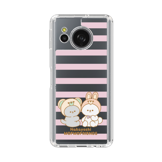 スリムプロテクションケース［ mofmofriends - ストライプ ］