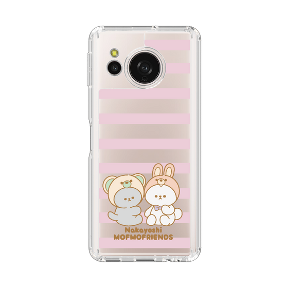 スリムプロテクションケース［ mofmofriends - ストライプ ］