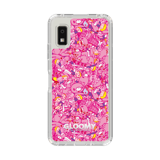 スリムプロテクションケース［ グルーミー - パターン - ピンク ］