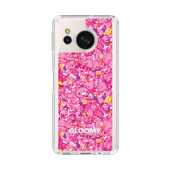 スリムプロテクションケース［ グルーミー - パターン - ピンク ］