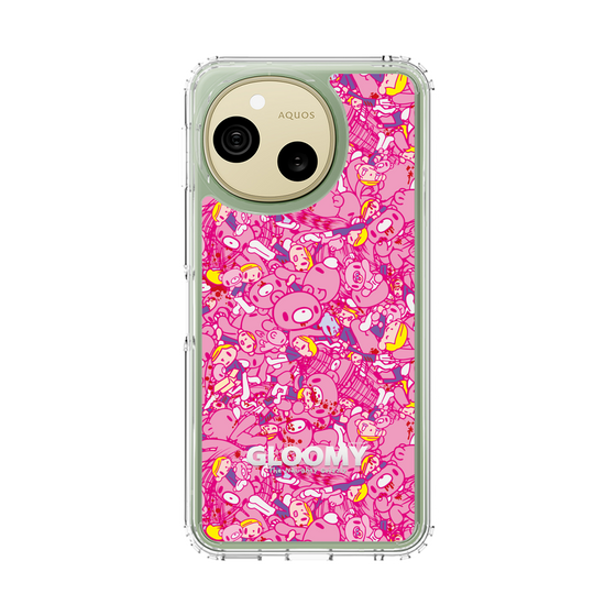 スリムプロテクションケース［ グルーミー - パターン - ピンク ］