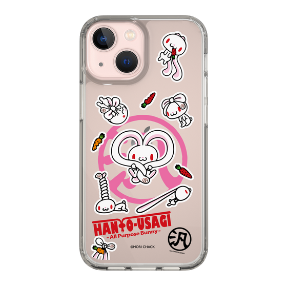 スリムプロテクションケース［ 汎用うさぎ - ステッカー ］